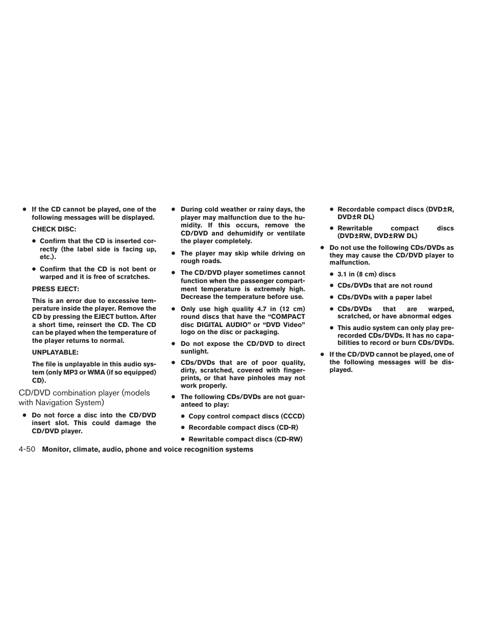 NISSAN 2013 Maxima - Owner's Manual User Manual | Page 209 / 444