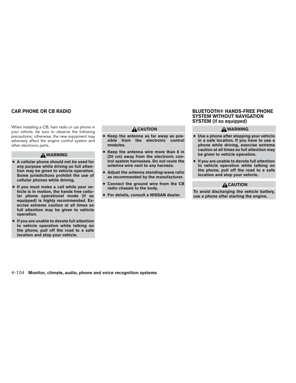 NISSAN 2013 Maxima - Owner's Manual User Manual | Page 263 / 444