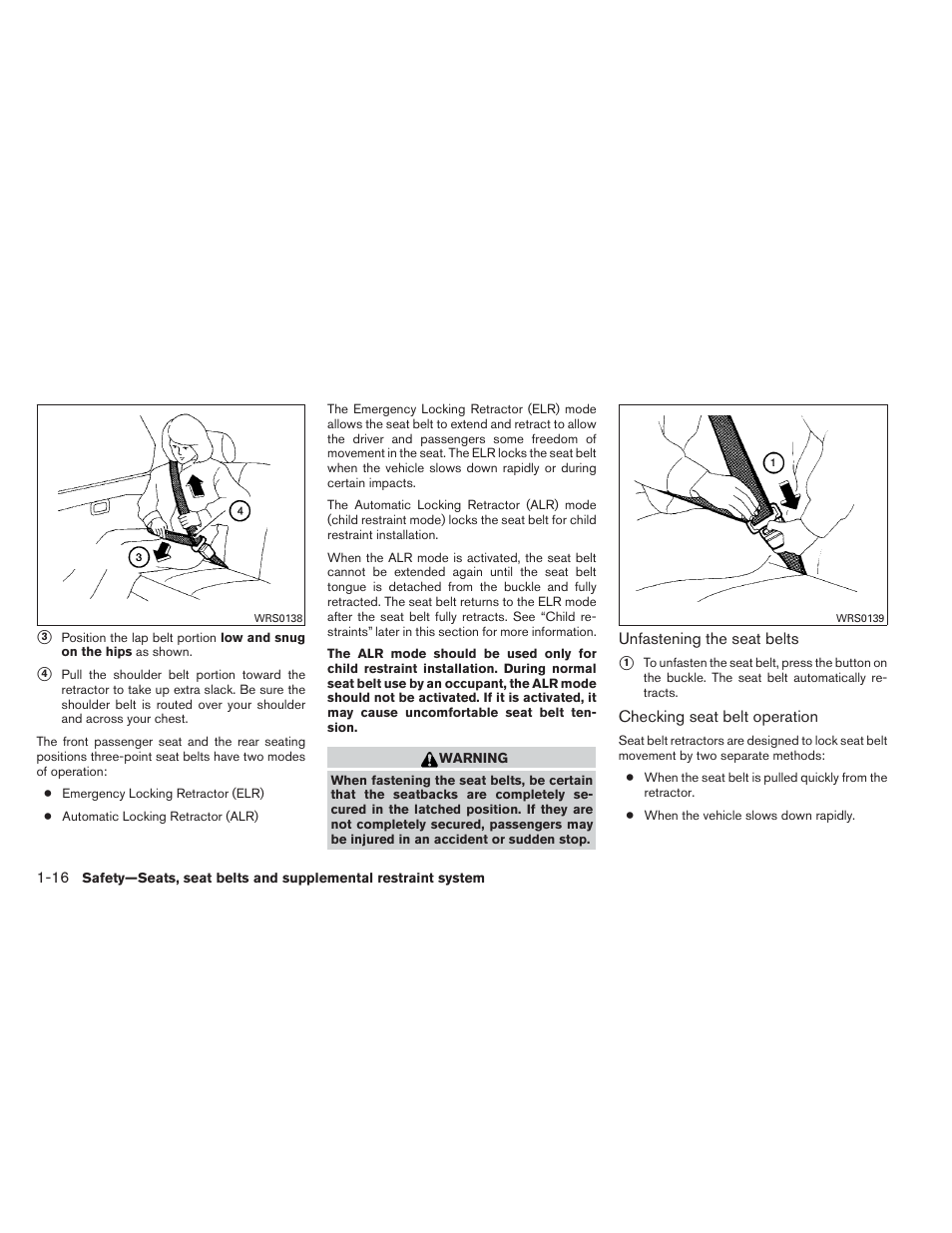 NISSAN 2013 Maxima - Owner's Manual User Manual | Page 33 / 444