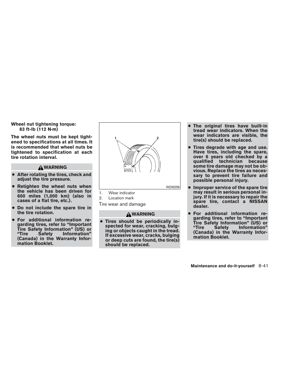 NISSAN 2013 Maxima - Owner's Manual User Manual | Page 404 / 444