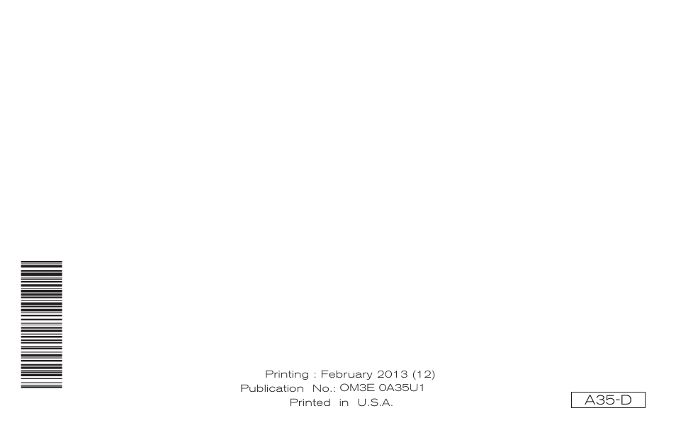 Ma x i ma | NISSAN 2013 Maxima - Owner's Manual User Manual | Page 444 / 444