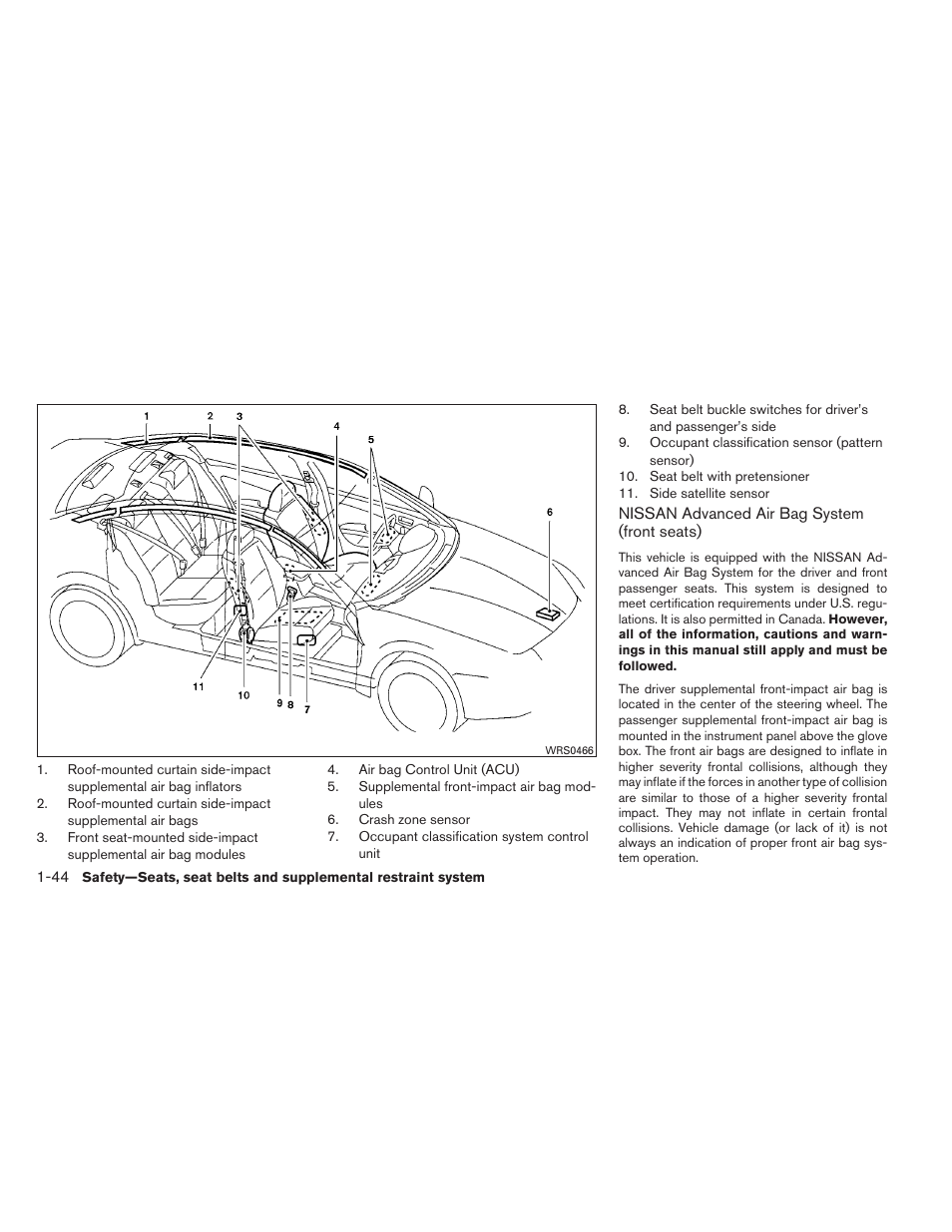 NISSAN 2013 Maxima - Owner's Manual User Manual | Page 61 / 444