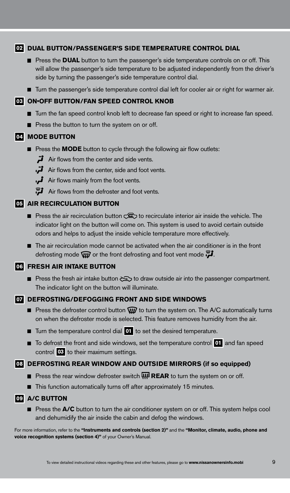 NISSAN 2013 Maxima - Quick Reference Guide User Manual | Page 11 / 24