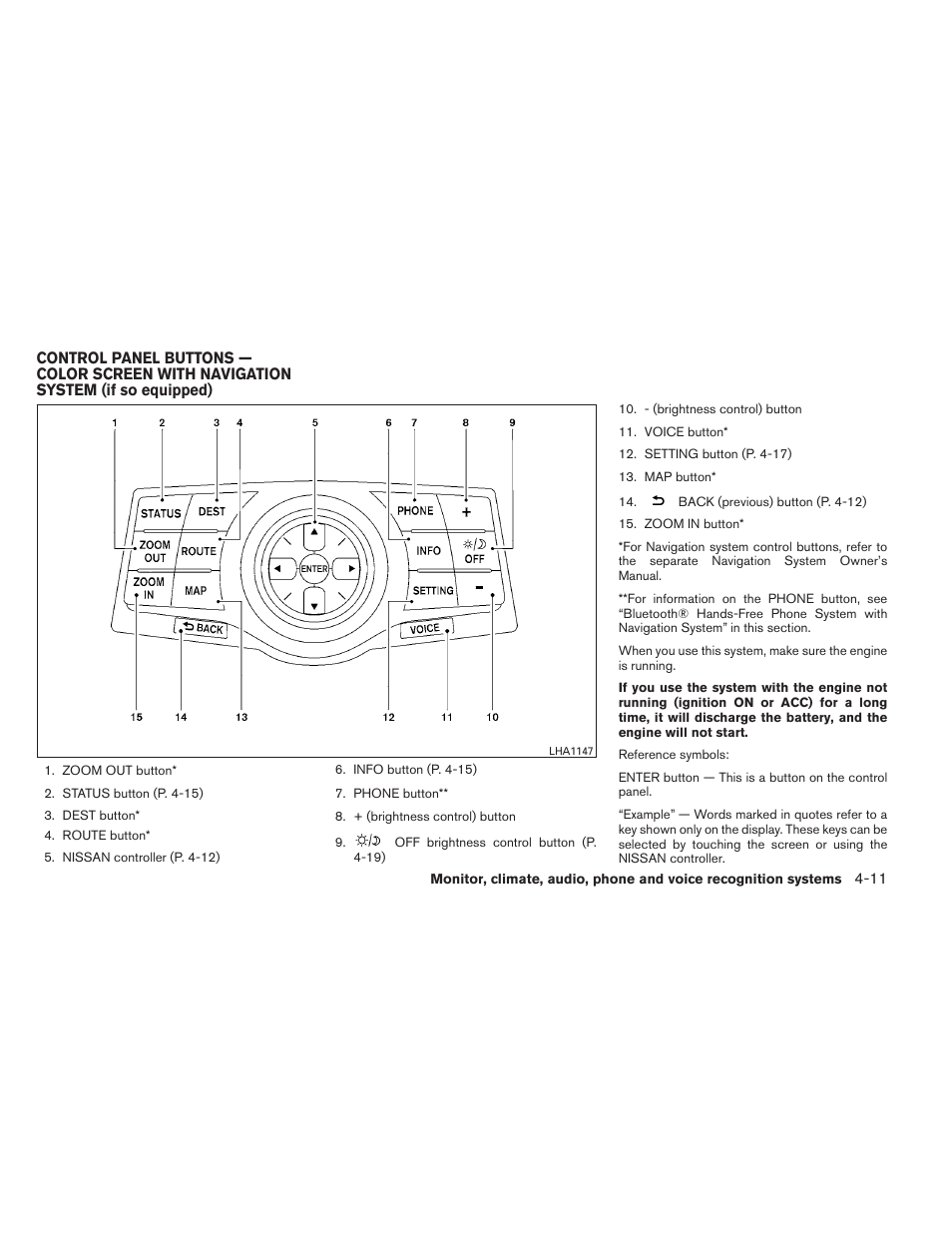 NISSAN 2014 Maxima - Owner's Manual User Manual | Page 174 / 432