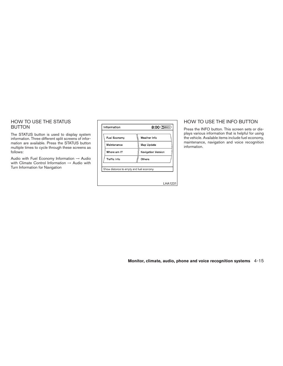NISSAN 2014 Maxima - Owner's Manual User Manual | Page 178 / 432