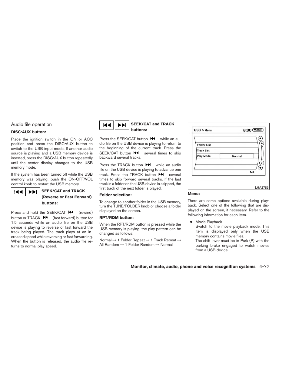 NISSAN 2014 Maxima - Owner's Manual User Manual | Page 240 / 432