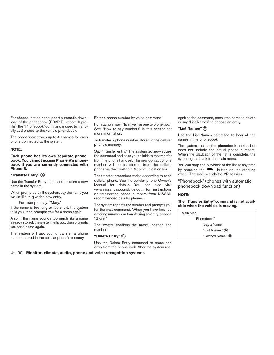 NISSAN 2014 Maxima - Owner's Manual User Manual | Page 263 / 432