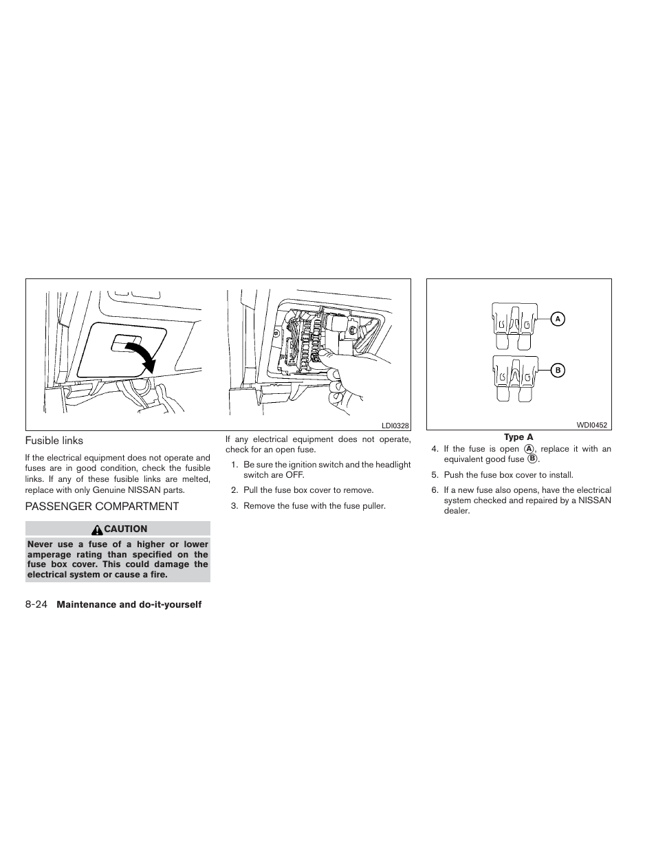 Passenger compartment -24 | NISSAN 2014 Maxima - Owner's Manual User Manual | Page 375 / 432