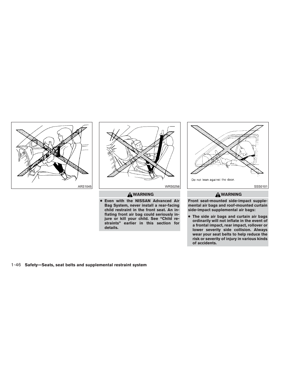 NISSAN 2014 Maxima - Owner's Manual User Manual | Page 63 / 432
