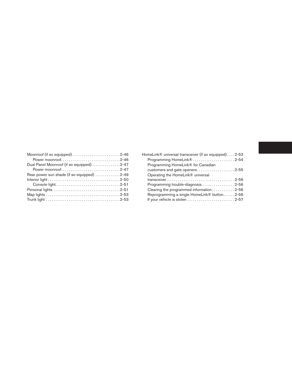 NISSAN 2014 Maxima - Owner's Manual User Manual | Page 76 / 432