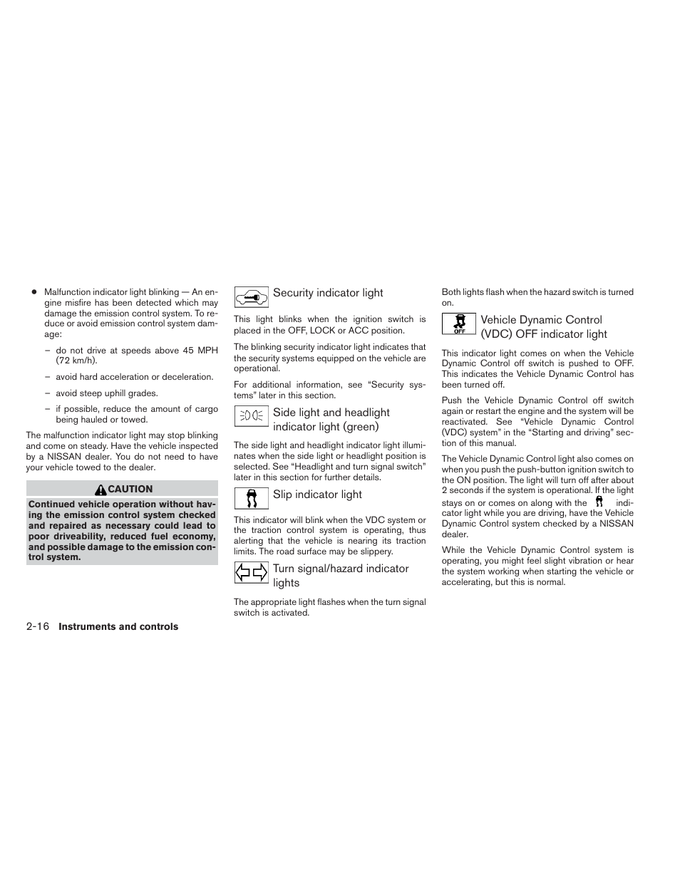 NISSAN 2014 Maxima - Owner's Manual User Manual | Page 91 / 432