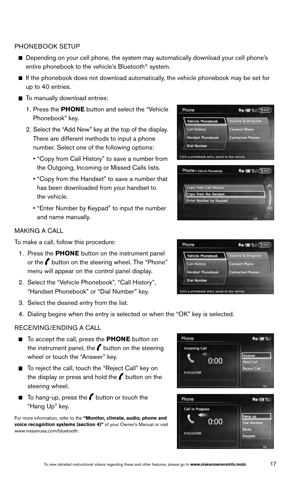 NISSAN 2014 Maxima - Quick Reference Guide User Manual | Page 19 / 24