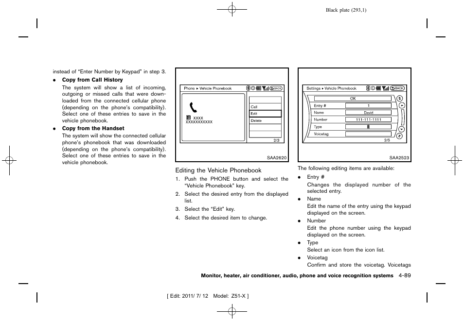 NISSAN 2011 Murano - Owner's Manual User Manual | Page 293 / 481