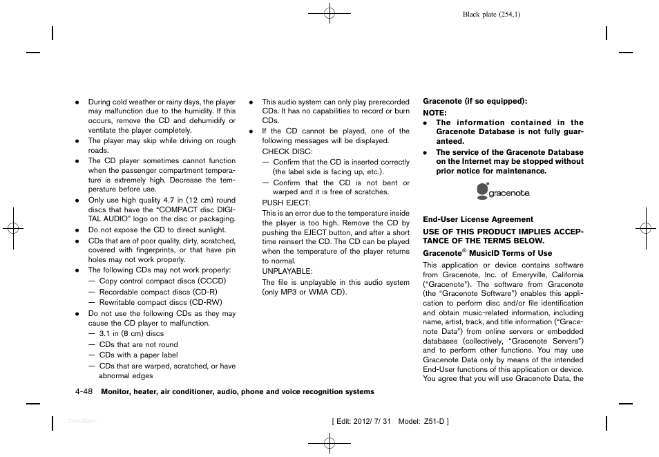 NISSAN 2013 Murano - Owner's Manual User Manual | Page 256 / 507