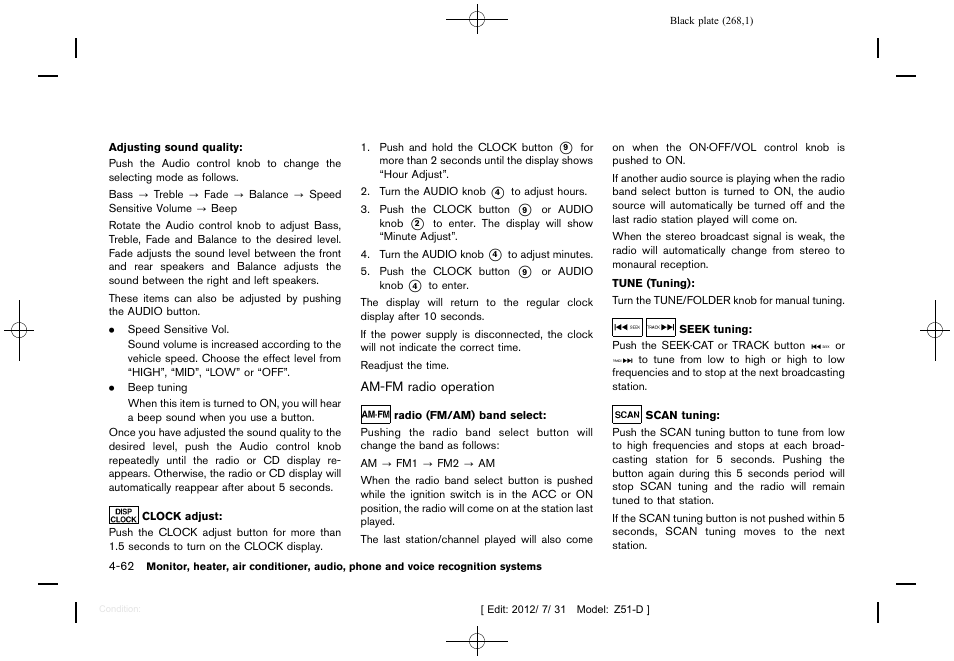 NISSAN 2013 Murano - Owner's Manual User Manual | Page 270 / 507