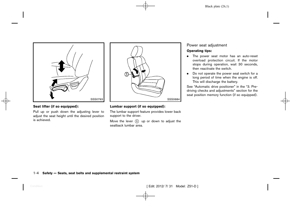 NISSAN 2013 Murano - Owner's Manual User Manual | Page 28 / 507