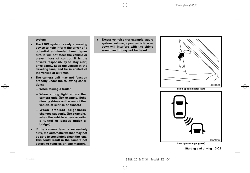 NISSAN 2013 Murano - Owner's Manual User Manual | Page 369 / 507