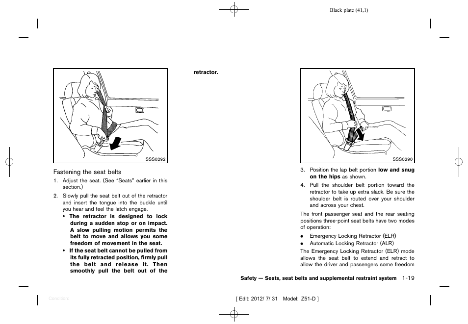 NISSAN 2013 Murano - Owner's Manual User Manual | Page 43 / 507