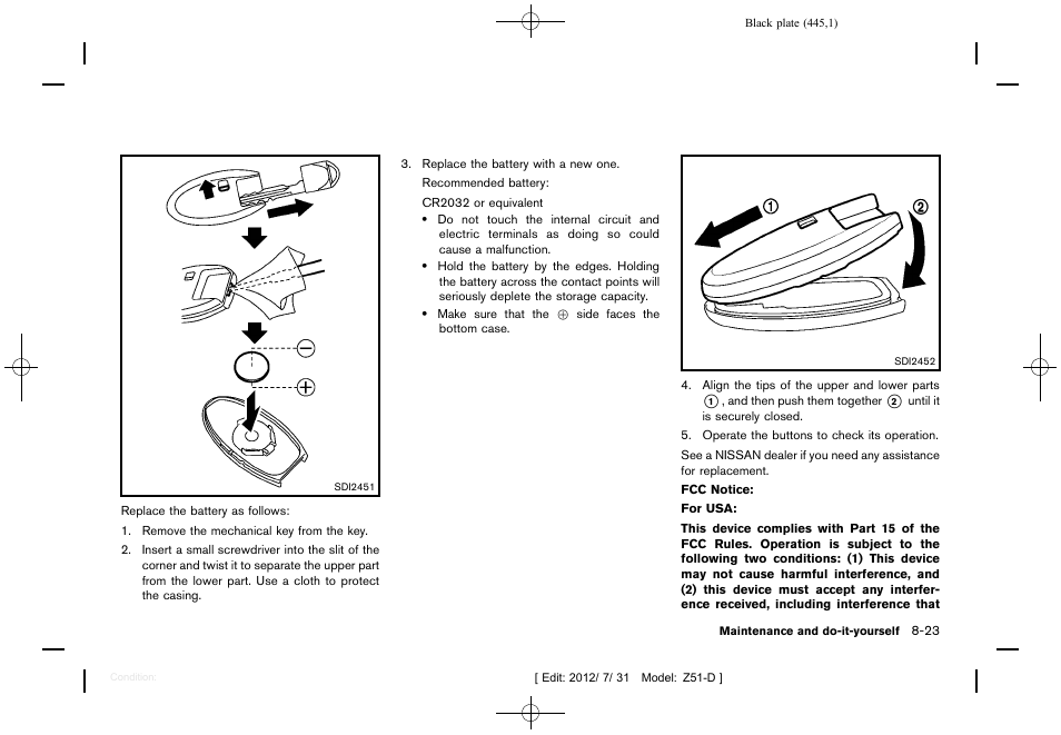 NISSAN 2013 Murano - Owner's Manual User Manual | Page 447 / 507