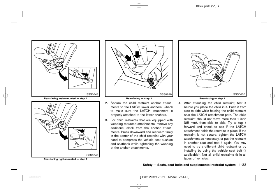 NISSAN 2013 Murano - Owner's Manual User Manual | Page 57 / 507