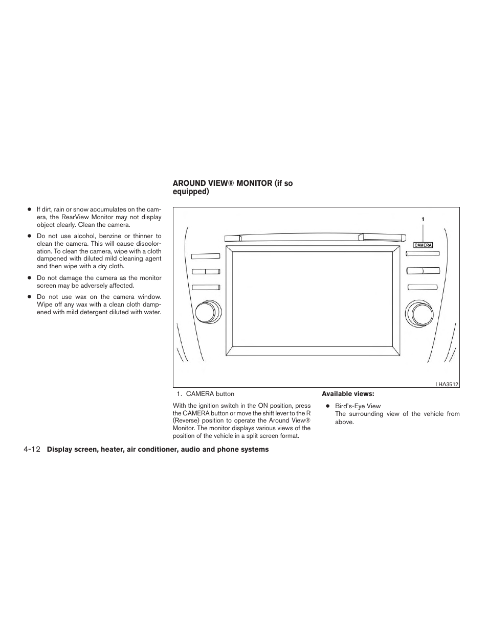 Around view® monitor (if so equipped) -12 | NISSAN 2015 Murano - Owner's Manual User Manual | Page 193 / 418