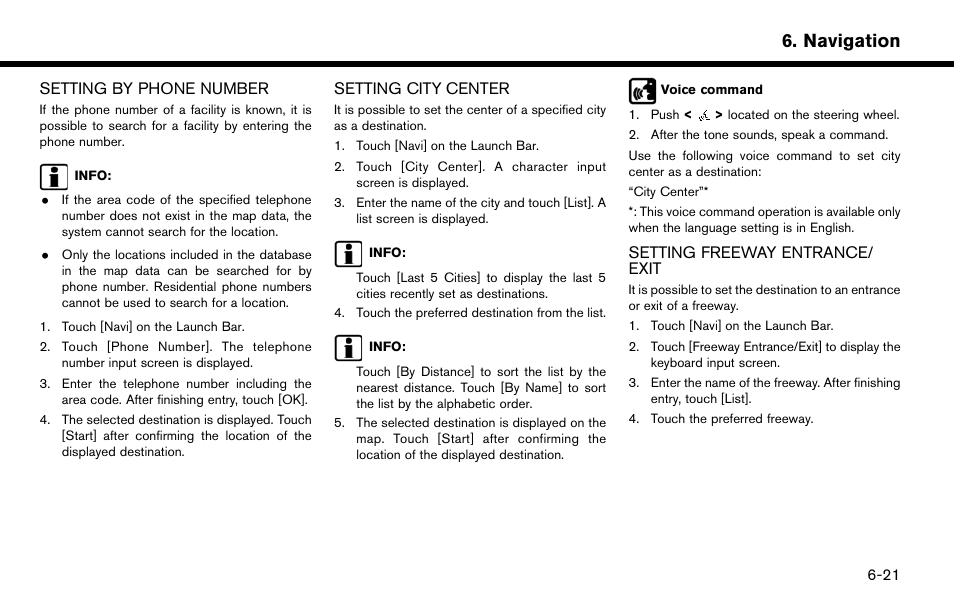 Navigation | NISSAN 2015 Murano - Navigation System Owner's Manual User Manual | Page 105 / 203
