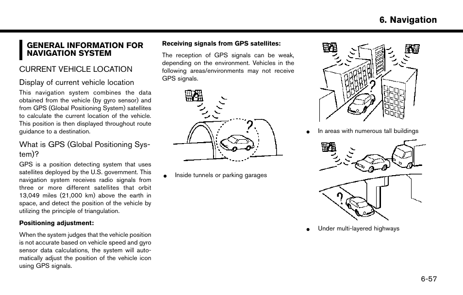 General information for navigation system -57, Current vehicle location -57, Navigation | NISSAN 2015 Murano - Navigation System Owner's Manual User Manual | Page 141 / 203
