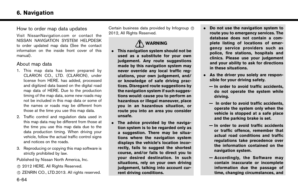 Navigation | NISSAN 2015 Murano - Navigation System Owner's Manual User Manual | Page 148 / 203