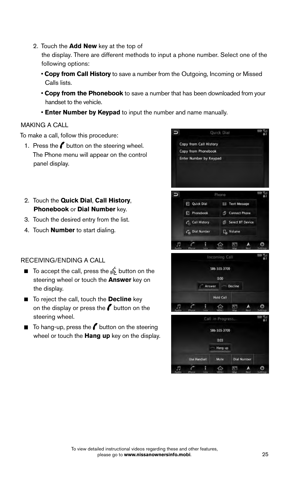 NISSAN 2015 Murano - Quick Reference Guide User Manual | Page 27 / 36