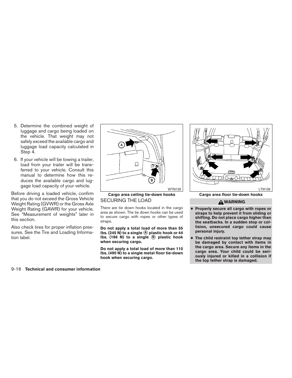 Securing the load -16 | NISSAN 2011 Pathfinder - Owner's Manual User Manual | Page 449 / 474