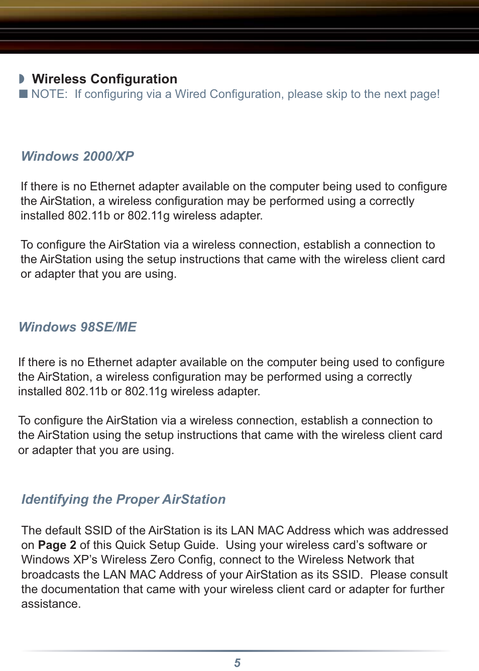 Buffalo Technology WBR-B11 User Manual | Page 5 / 10