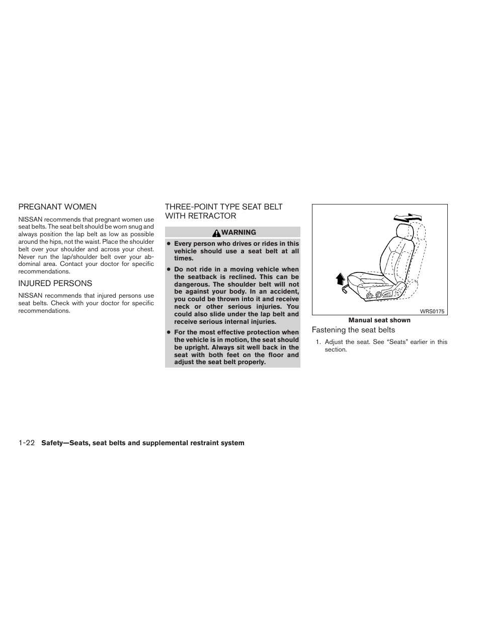 NISSAN 2012 Pathfinder - Owner's Manual User Manual | Page 43 / 480