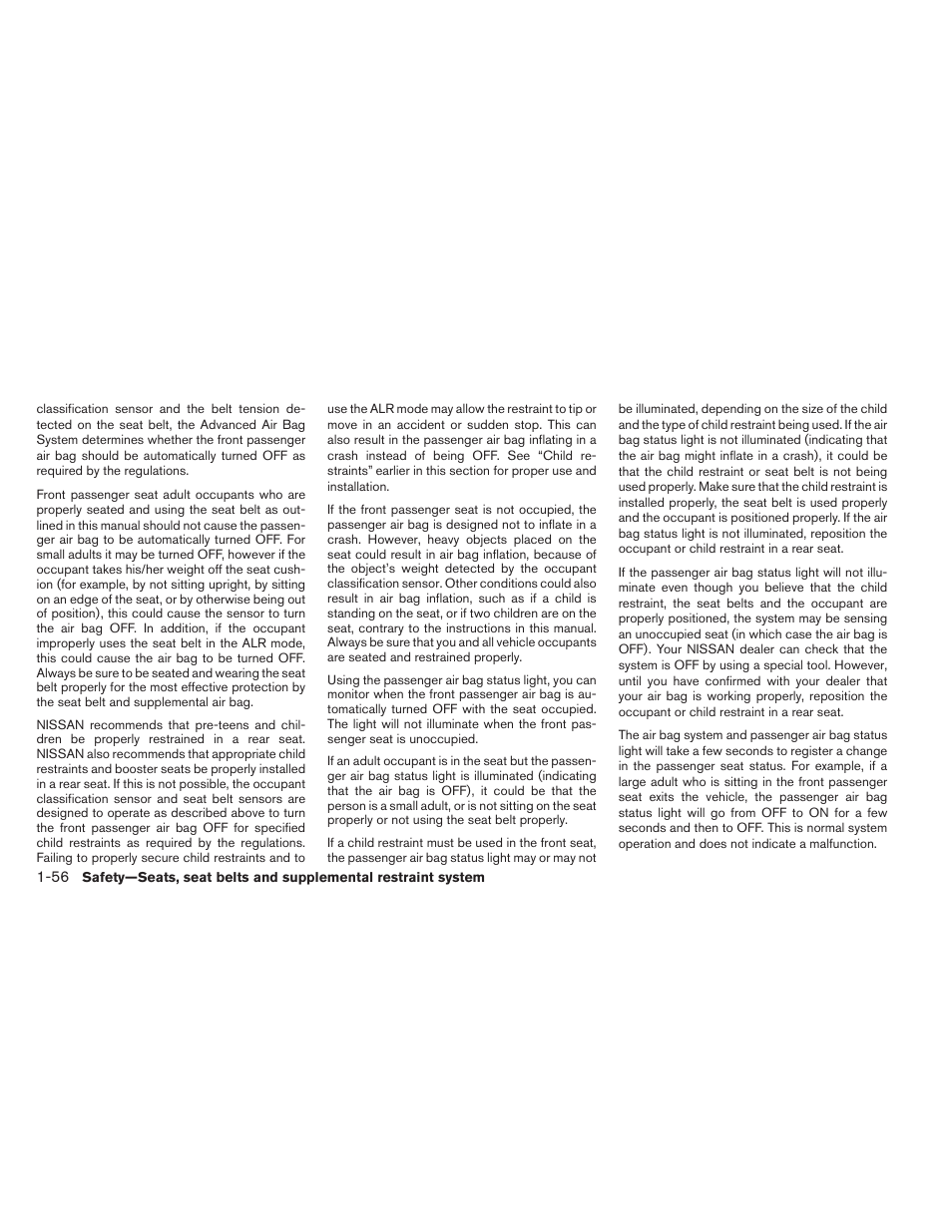 NISSAN 2012 Pathfinder - Owner's Manual User Manual | Page 77 / 480