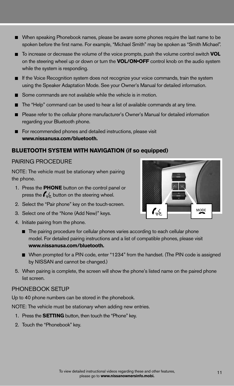 NISSAN 2012 Pathfinder - Quick Reference Guide User Manual | Page 13 / 20