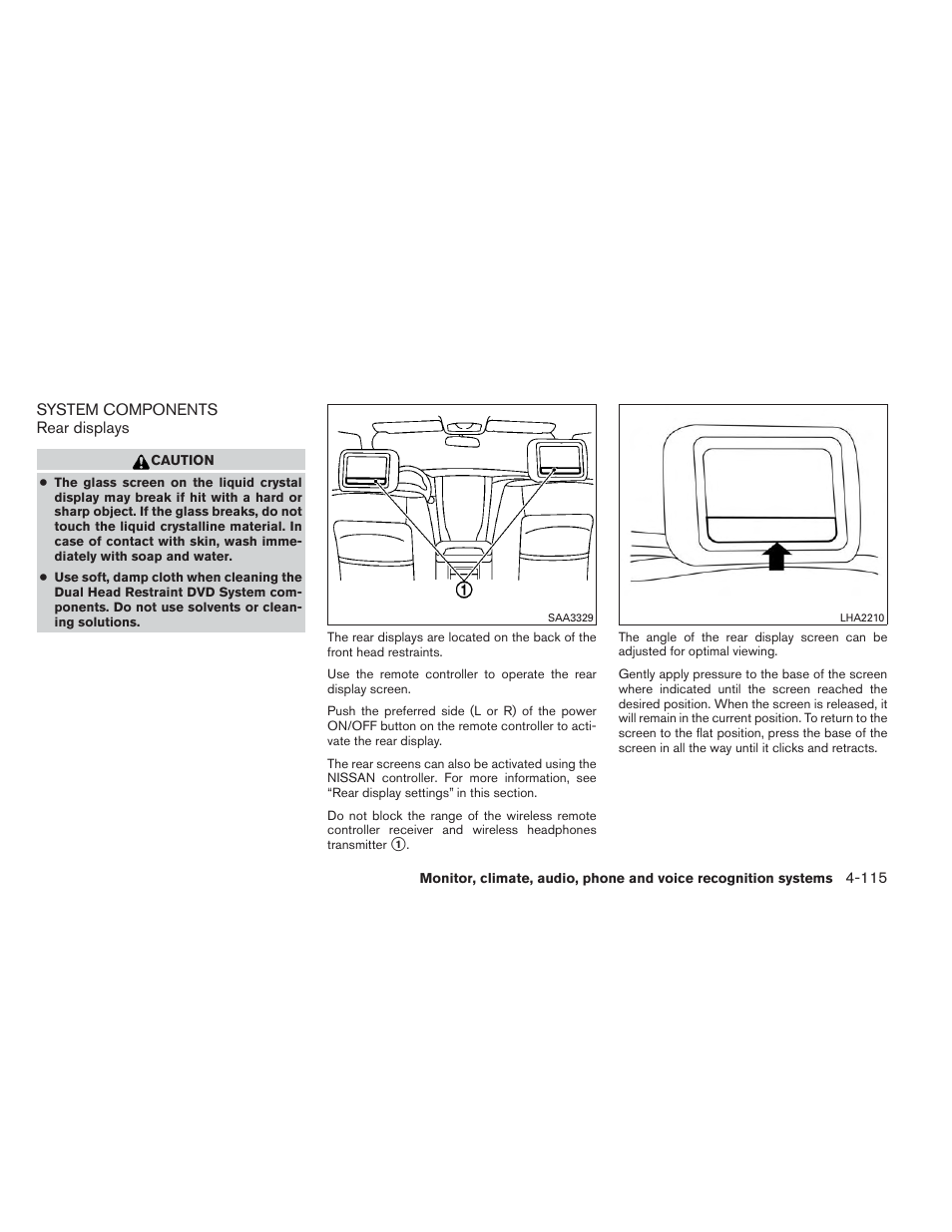 System components -115 | NISSAN 2013 Pathfinder - Owner's Manual User Manual | Page 306 / 506