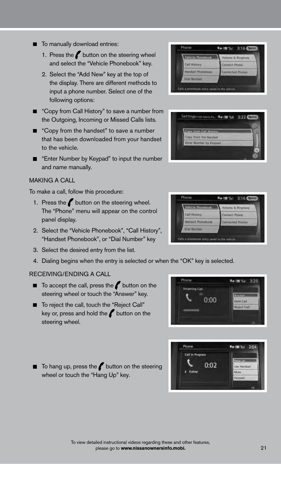 NISSAN 2013 Pathfinder - Quick Reference Guide User Manual | Page 23 / 28