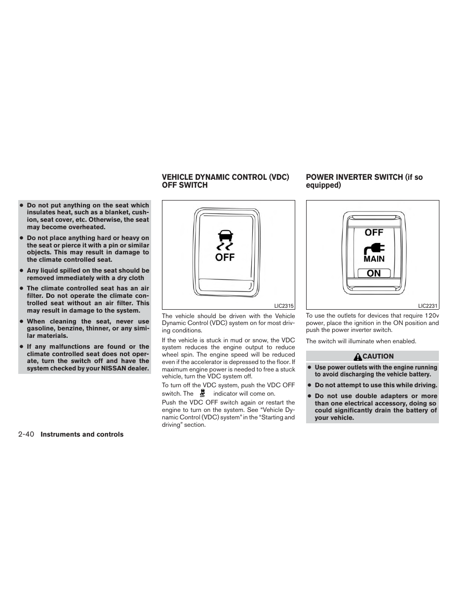 NISSAN 2014 Pathfinder - Owner's Manual User Manual | Page 127 / 492