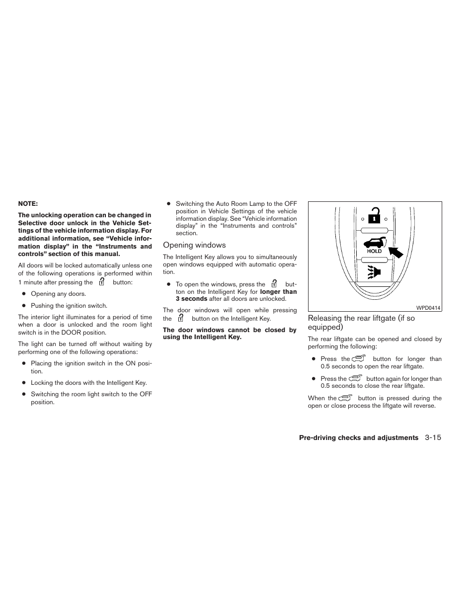 NISSAN 2014 Pathfinder - Owner's Manual User Manual | Page 166 / 492