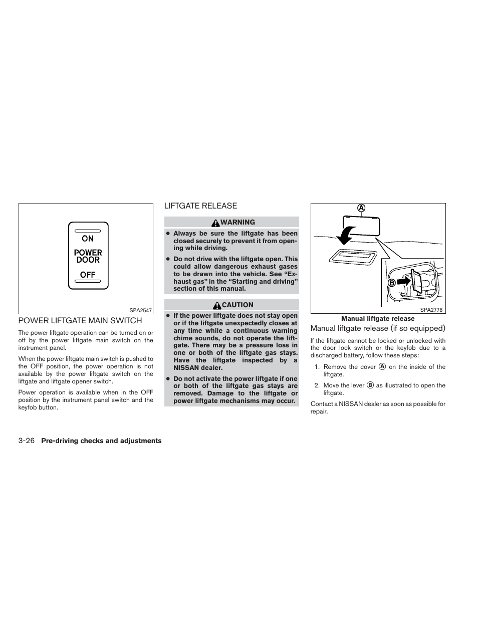 NISSAN 2014 Pathfinder - Owner's Manual User Manual | Page 177 / 492