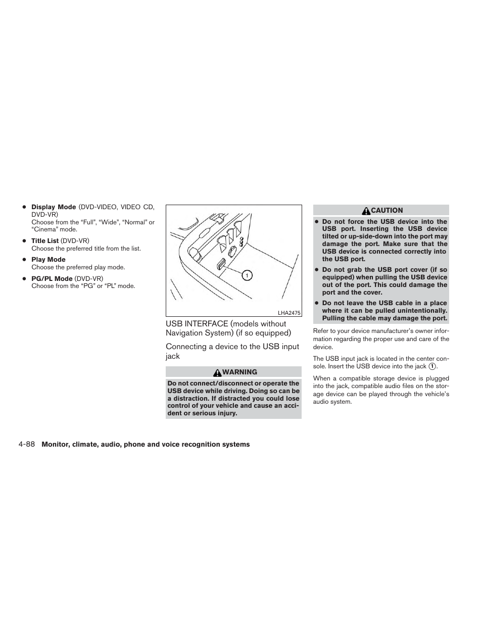 NISSAN 2014 Pathfinder - Owner's Manual User Manual | Page 279 / 492