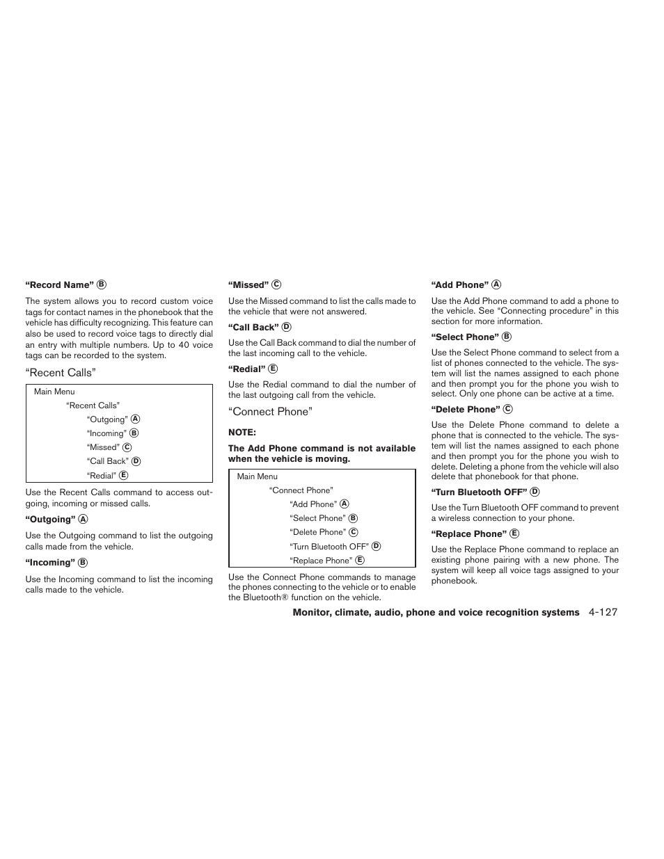 NISSAN 2014 Pathfinder - Owner's Manual User Manual | Page 318 / 492