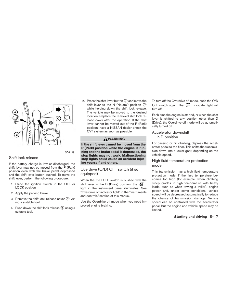 NISSAN 2014 Pathfinder - Owner's Manual User Manual | Page 370 / 492