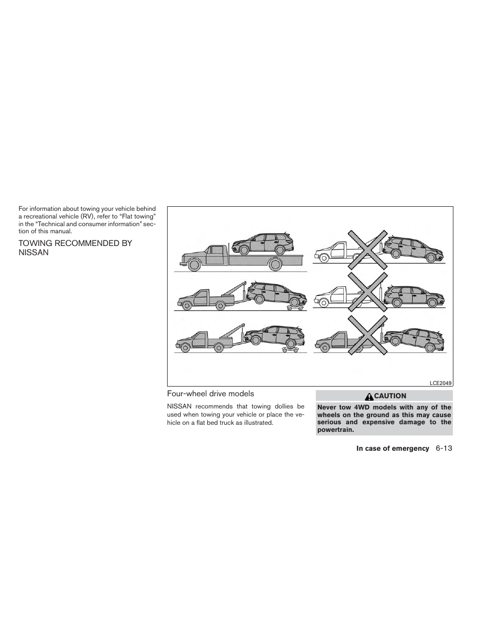 Towing recommended by nissan -13 | NISSAN 2014 Pathfinder - Owner's Manual User Manual | Page 400 / 492