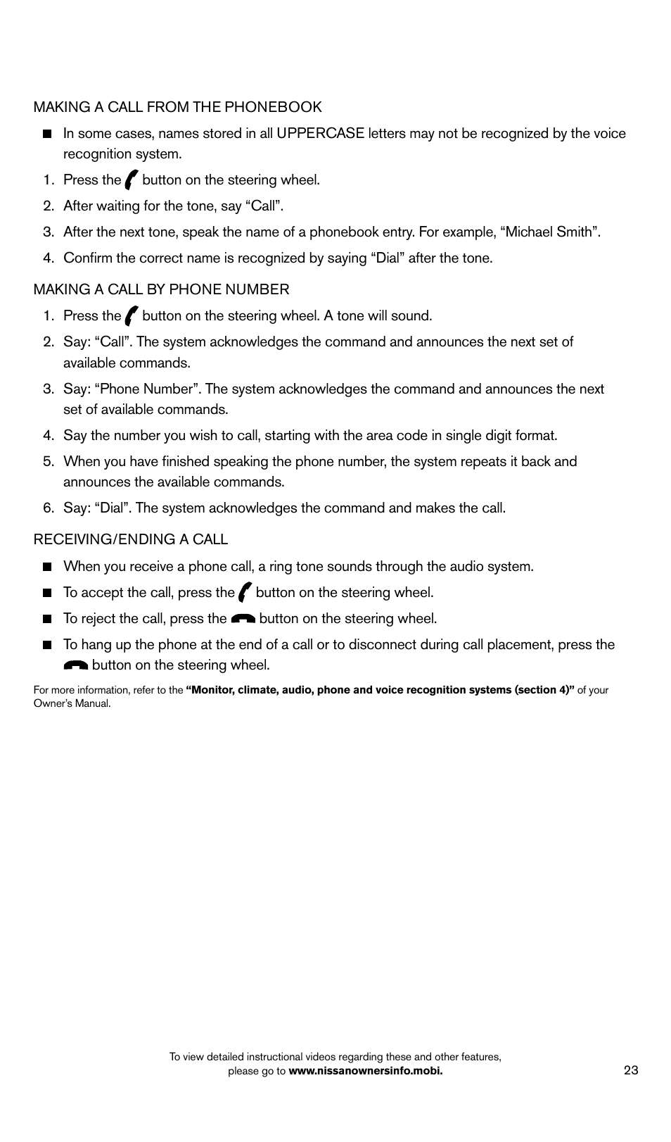 NISSAN 2014 Pathfinder - Quick Reference Guide User Manual | Page 25 / 32