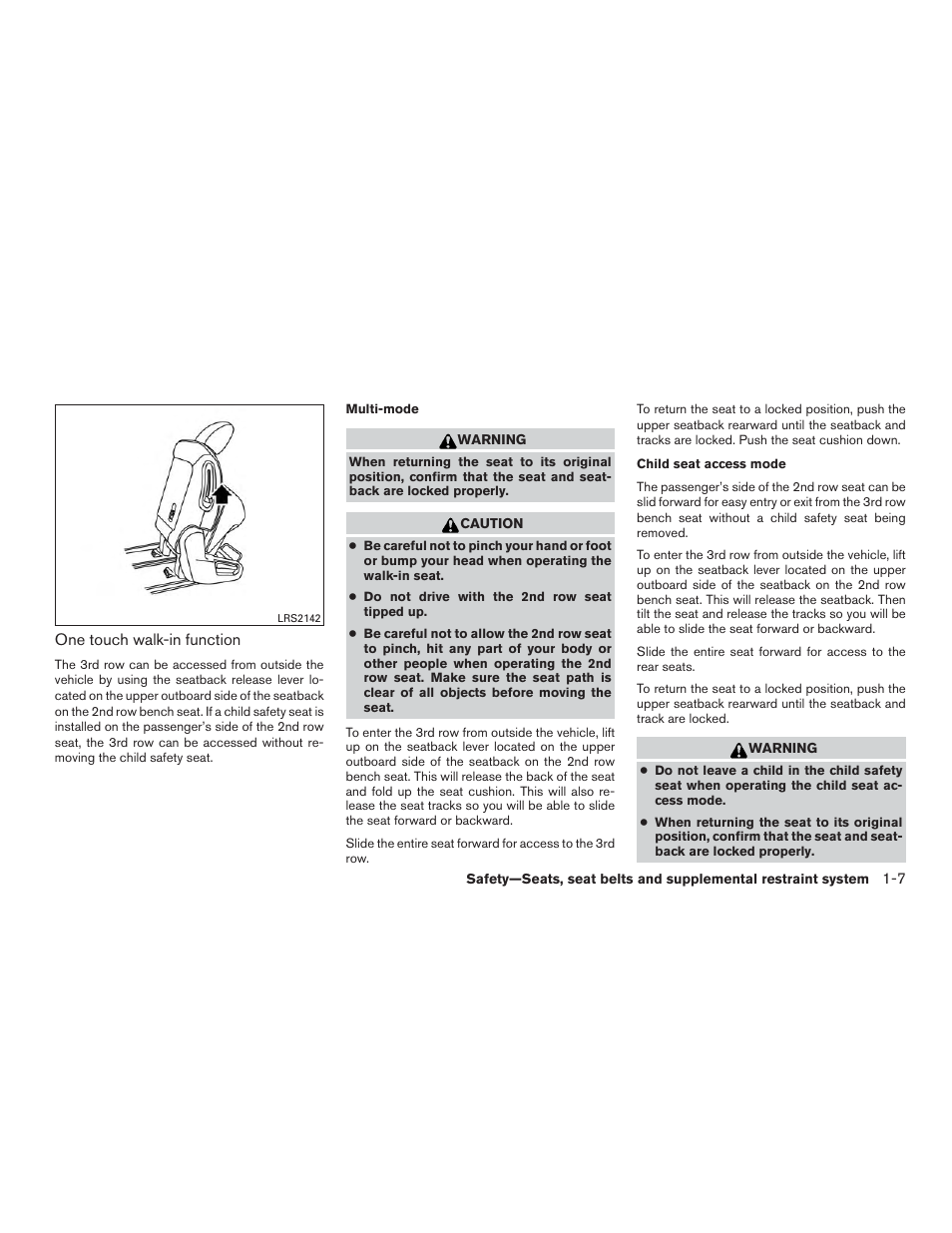 NISSAN 2015 Pathfinder - Owner's Manual User Manual | Page 30 / 516