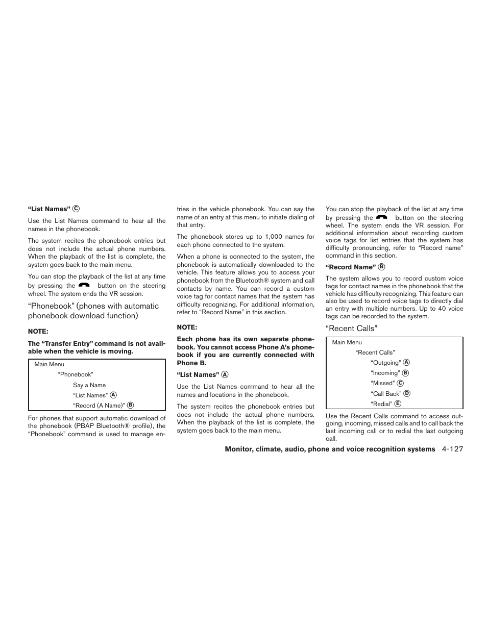 NISSAN 2015 Pathfinder - Owner's Manual User Manual | Page 324 / 516