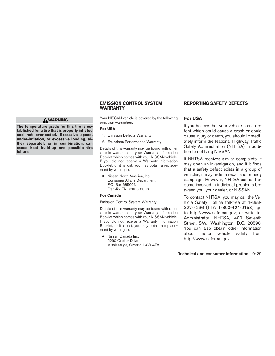 NISSAN 2015 Pathfinder - Owner's Manual User Manual | Page 504 / 516