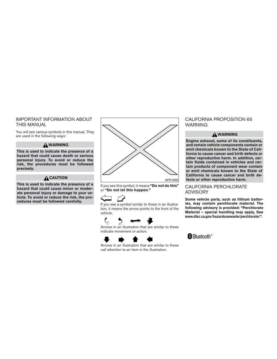 NISSAN 2015 Pathfinder - Owner's Manual User Manual | Page 8 / 516
