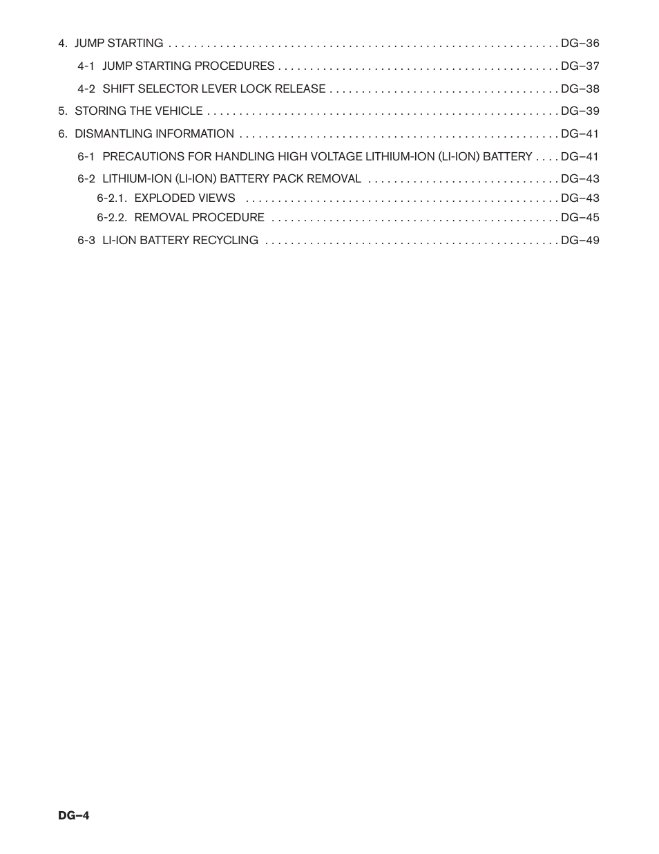 NISSAN 2014 Pathfinder Hybrid - Dismantling Guide User Manual | Page 4 / 50