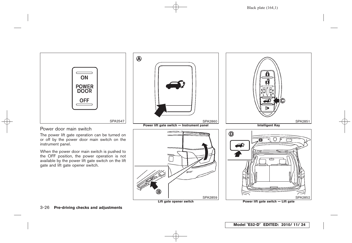 NISSAN 2011 Quest - Owner's Manual User Manual | Page 170 / 477